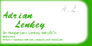 adrian lenkey business card